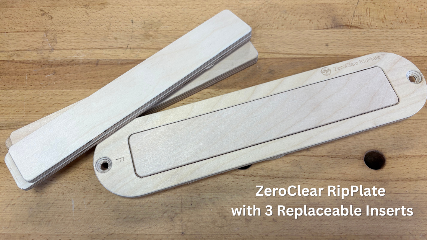 ZeroClear RipPlate™ for ShopSmith 500 - NEW Locking Insert Edition
